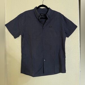 Brixton Men's Navy Blue Short Sleeve Shirt size medium